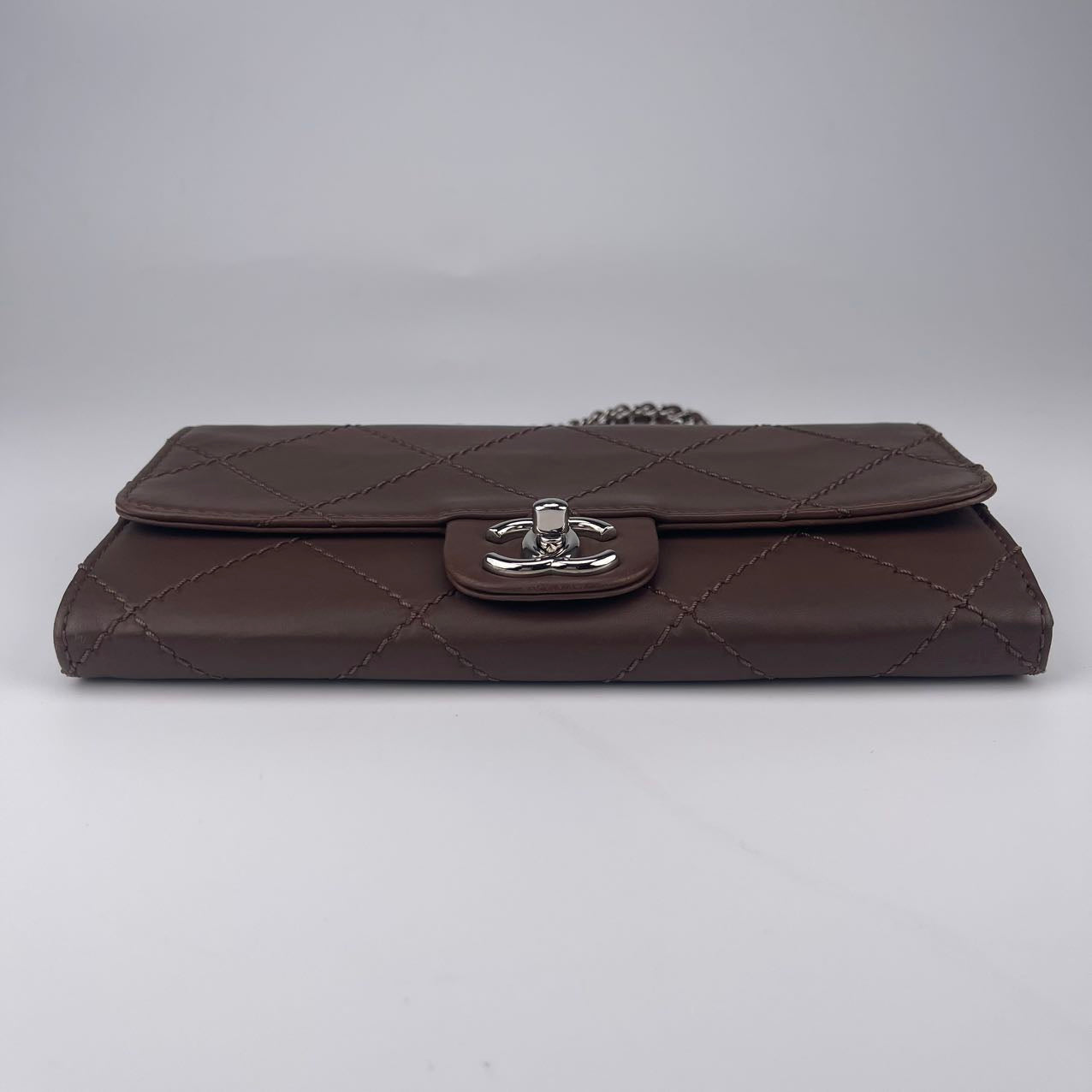 Chanel Brown Calfskin Quilted CF Chain Bag [Used]