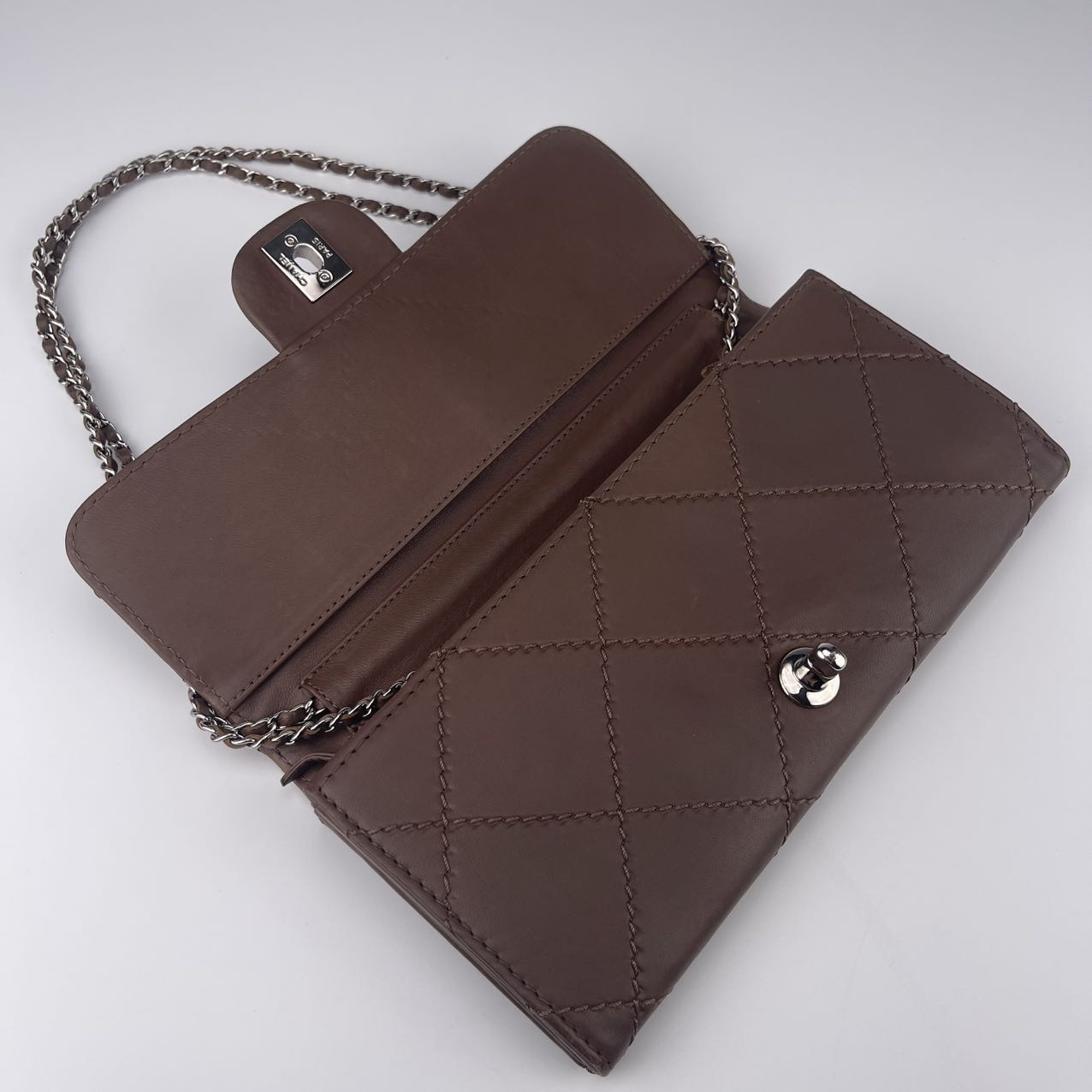 Chanel Brown Calfskin Quilted CF Chain Bag [Used]