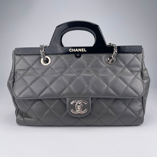 Chanel Matelassé CC Delivery 2-Way Chain Shoulder Bag[Used]