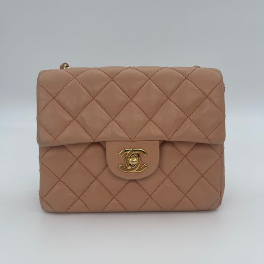 Chanel Classic Flap Mini - Beige [Used]