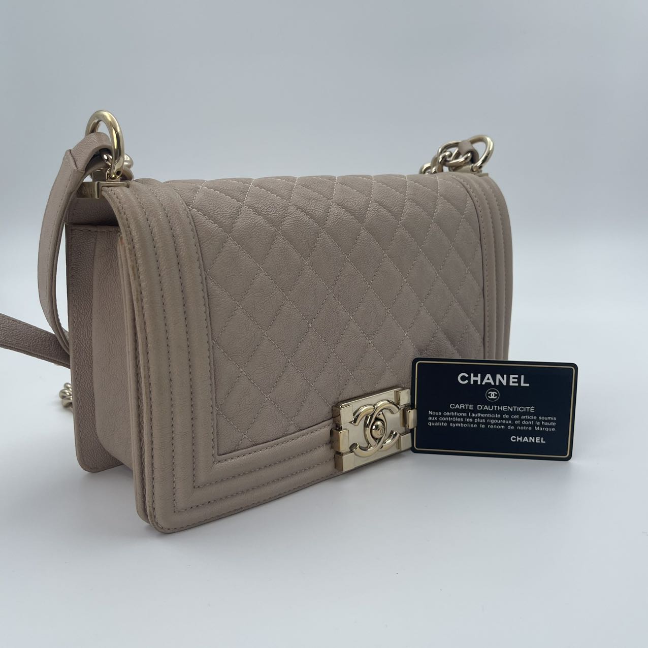 Chanel Boy 25-Beige[Used] – Vintage Velaa