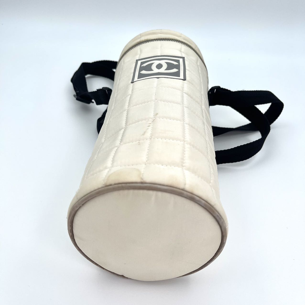 Chanel Sports Line Nylon Crossbody Bottle Bag - White [Used]