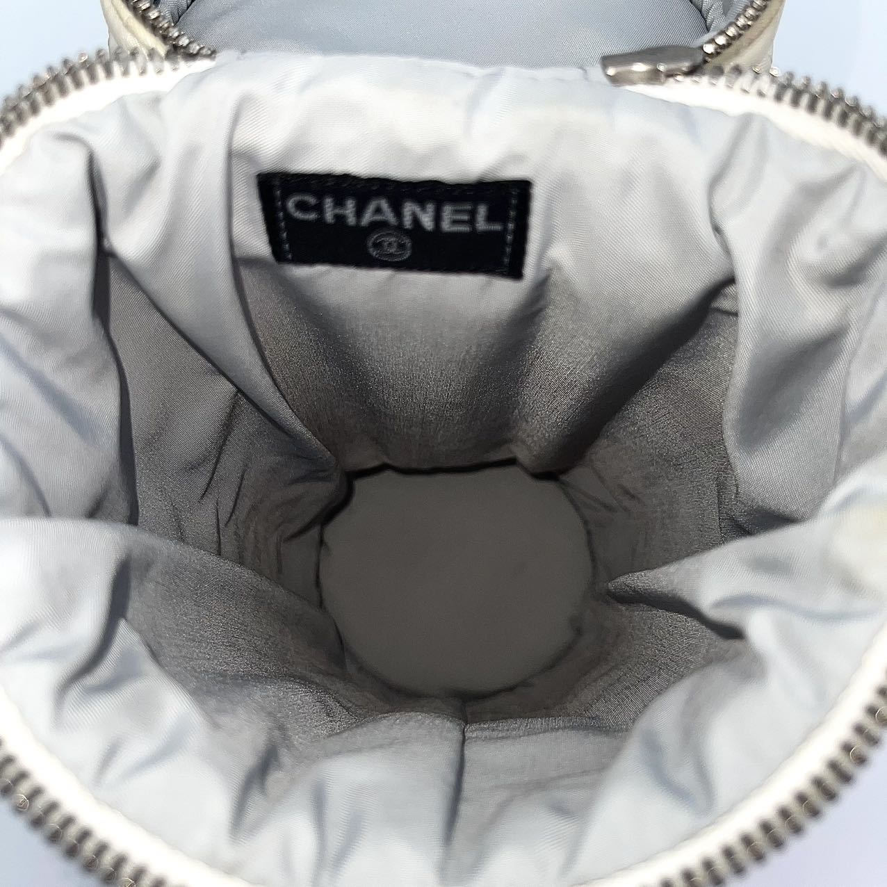 Chanel Sports Line Nylon Crossbody Bottle Bag - White [Used]