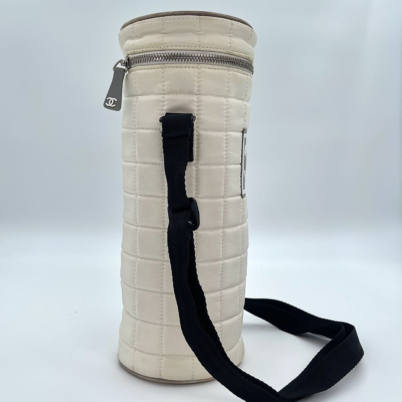 Chanel Sports Line Nylon Crossbody Bottle Bag - White [Used]