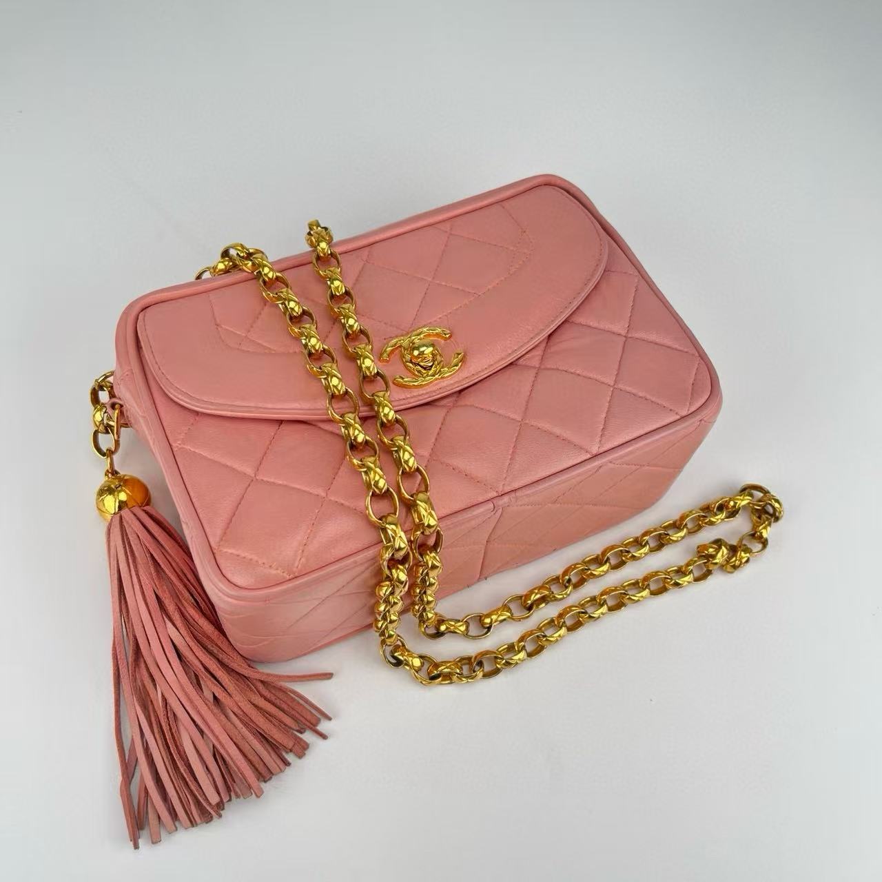 Chanel Matelassé Chain Shoulder Bag with Fringe [Used]