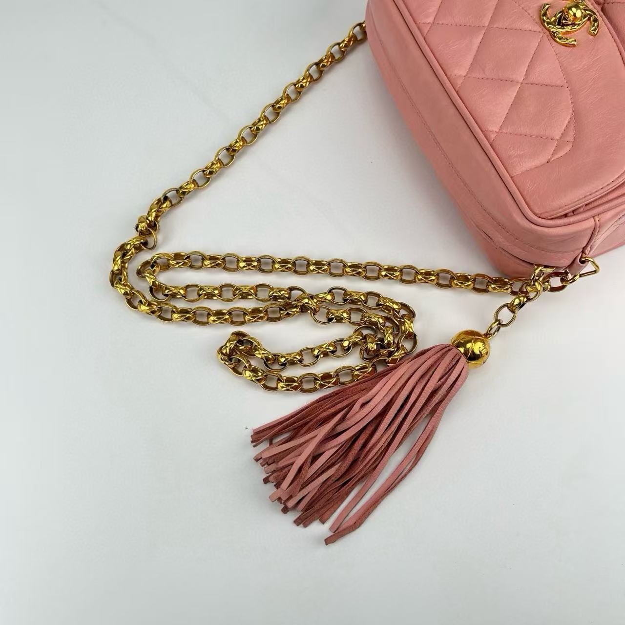 Chanel Matelassé Chain Shoulder Bag with Fringe [Used]
