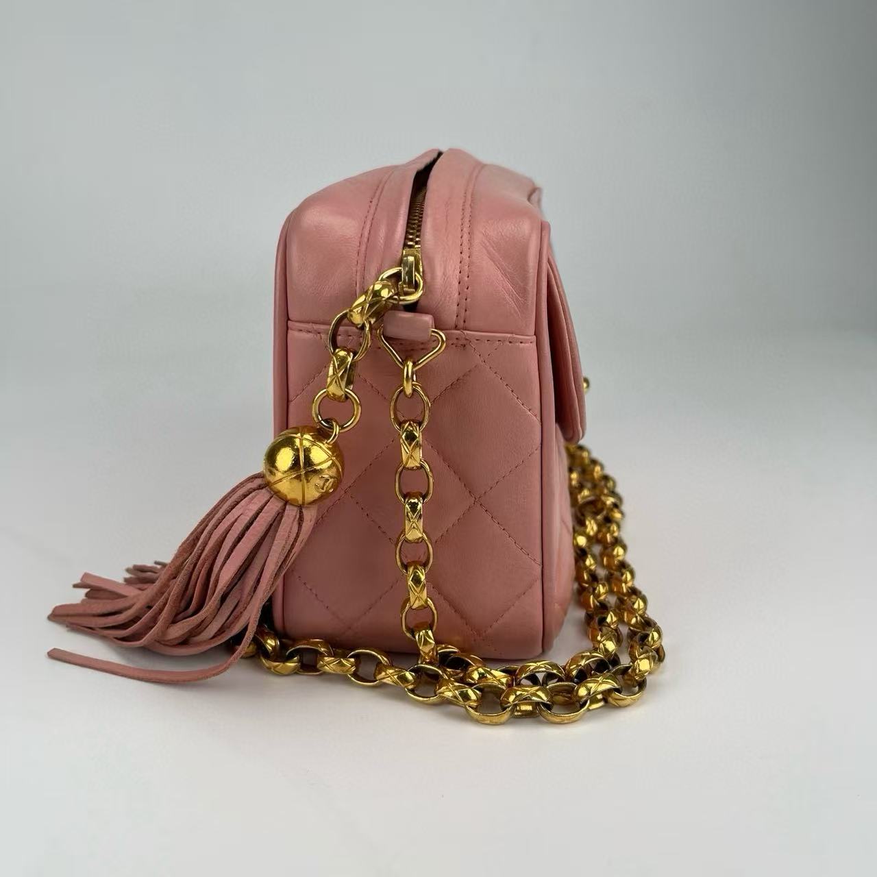 Chanel Matelassé Chain Shoulder Bag with Fringe [Used]