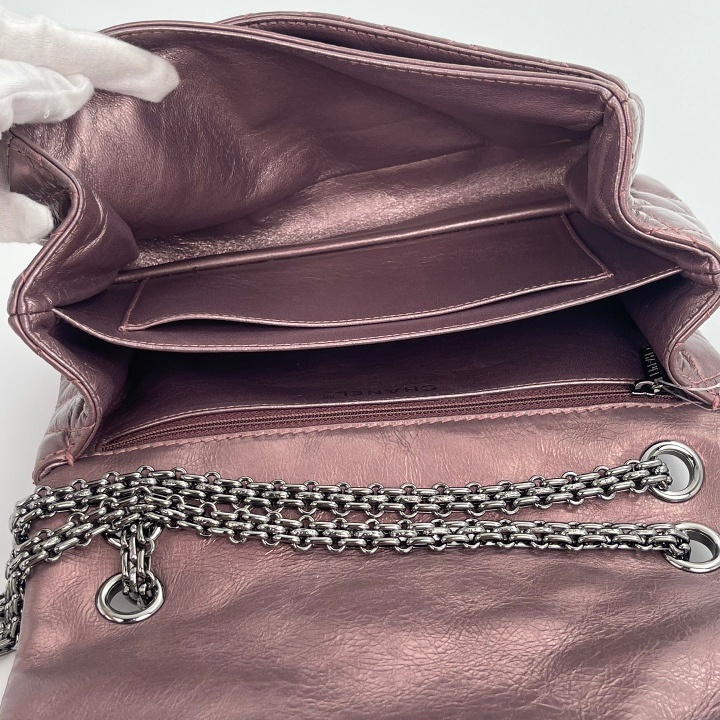Chanel 2.55 Matelassé Double Chain Shoulder Bag[Used]