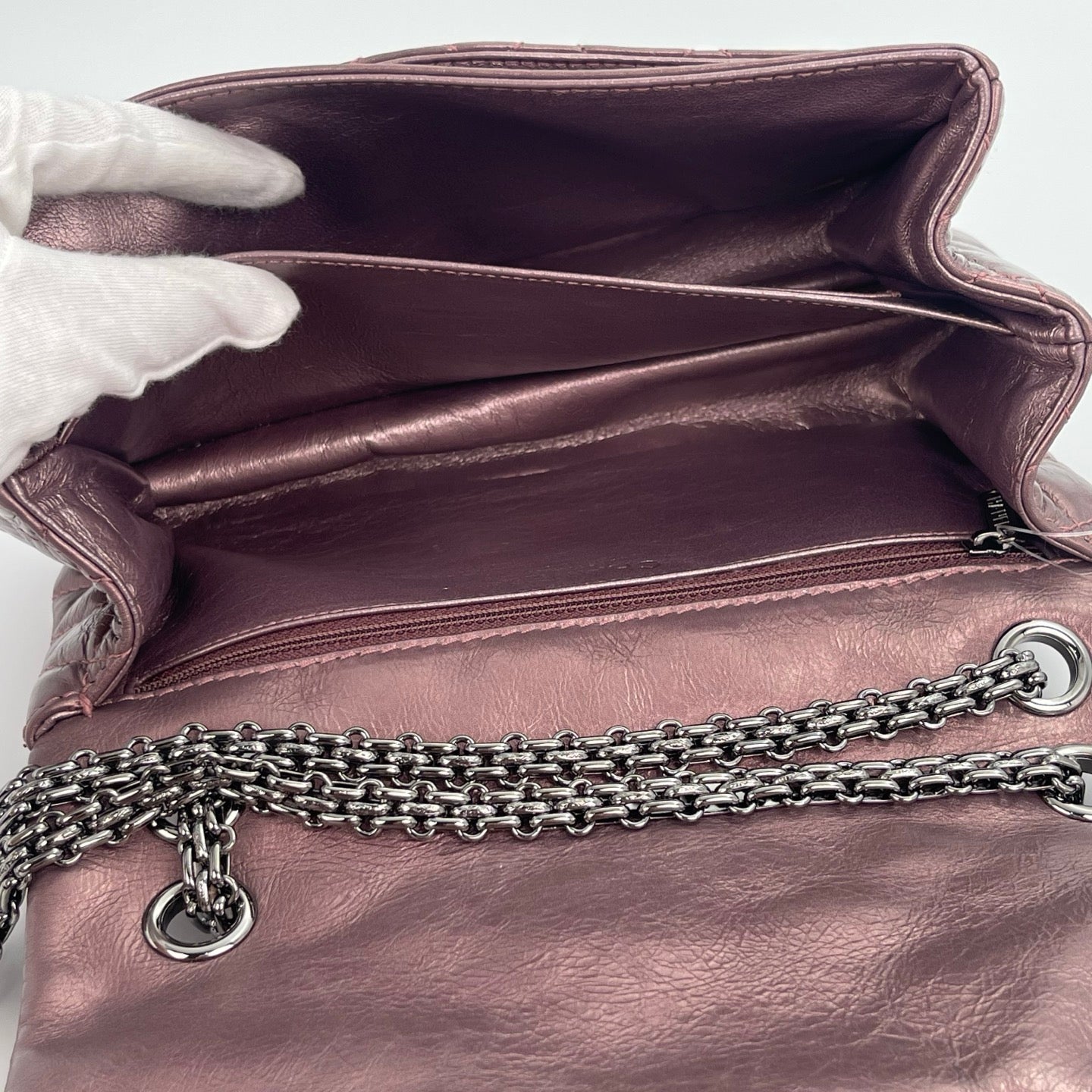 Chanel 2.55 Matelassé Double Chain Shoulder Bag[Used]
