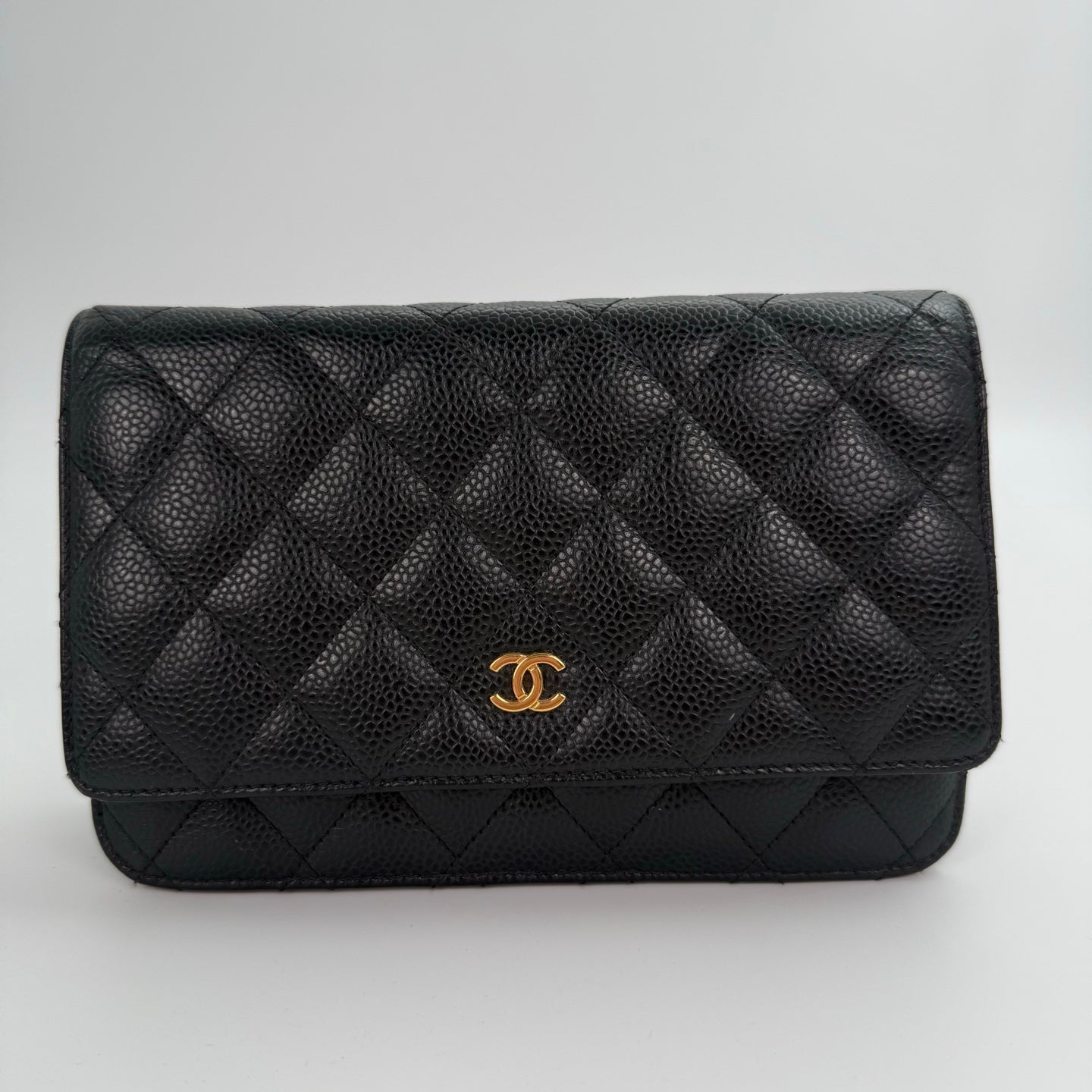 Chanel Classic WOC Black Caviar Leather with Gold-Tone Hardware [Used]