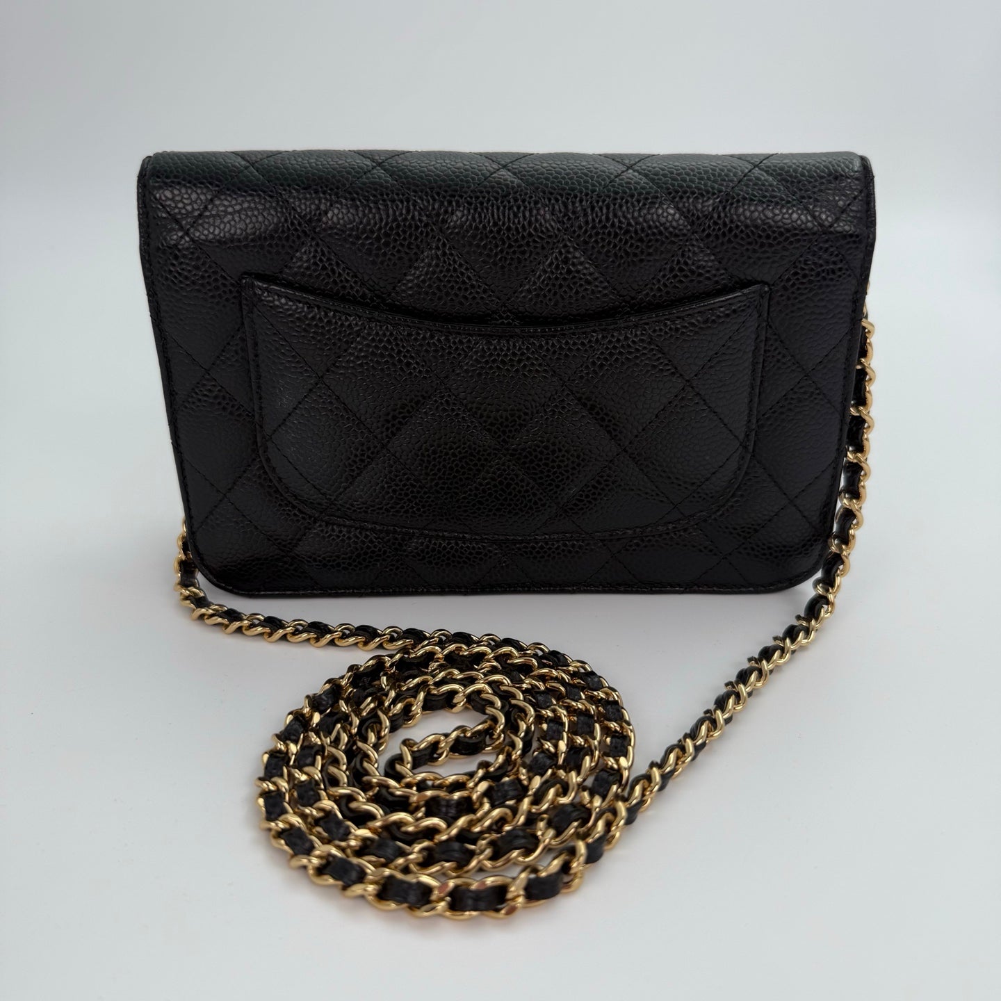 Chanel Classic WOC Black Caviar Leather with Gold-Tone Hardware [Used]