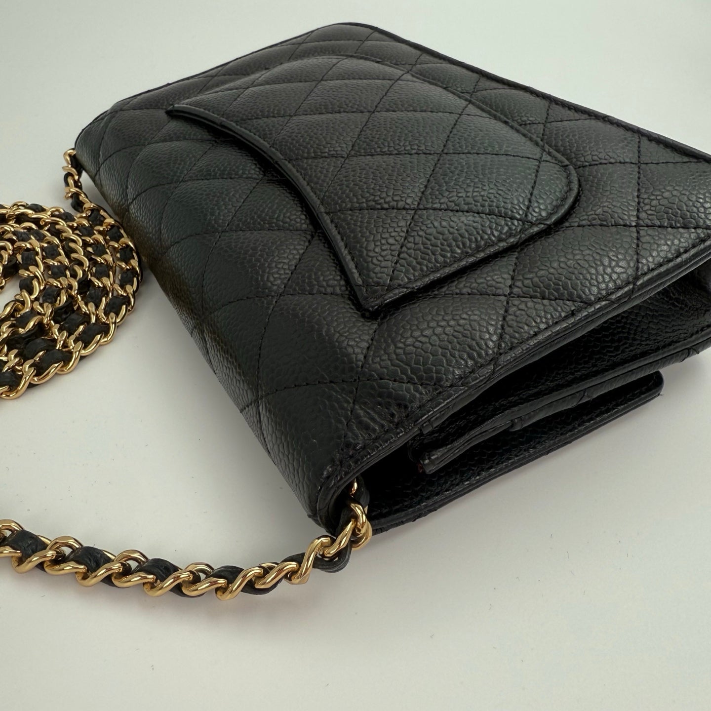 Chanel Classic WOC Black Caviar Leather with Gold-Tone Hardware [Used]