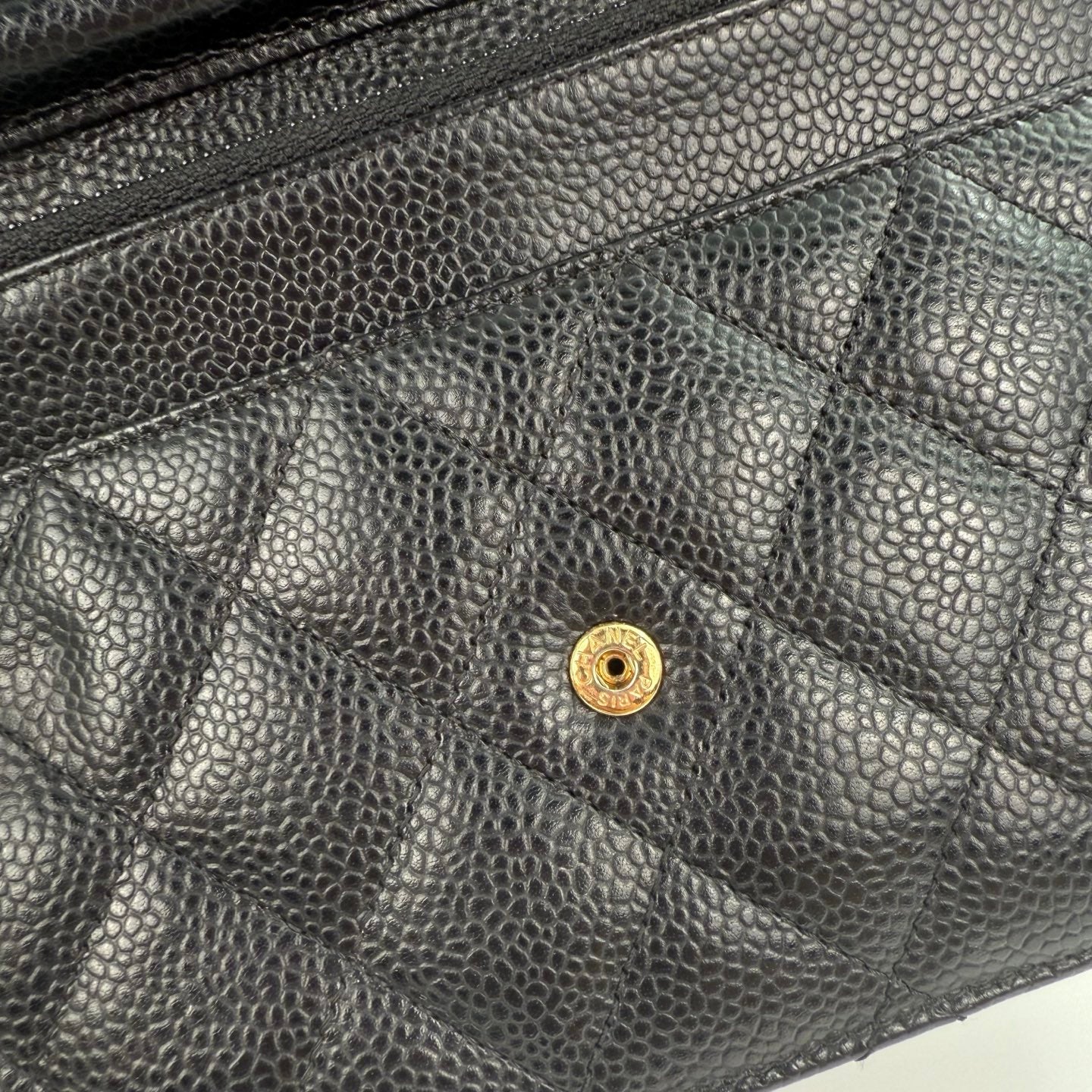 Chanel Classic WOC Black Caviar Leather with Gold-Tone Hardware [Used]