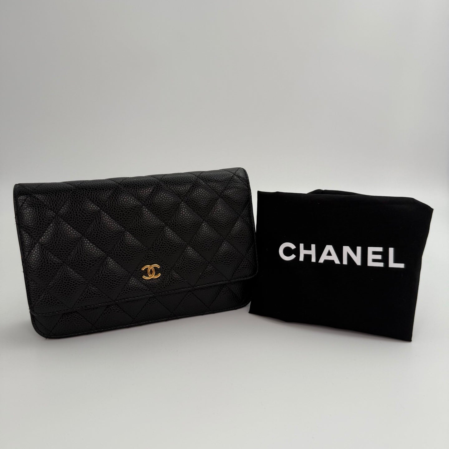 Chanel Classic WOC Black Caviar Leather with Gold-Tone Hardware [Used]
