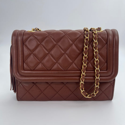 Chanel Camera Bag – Brown Lambskin Leather [Used]