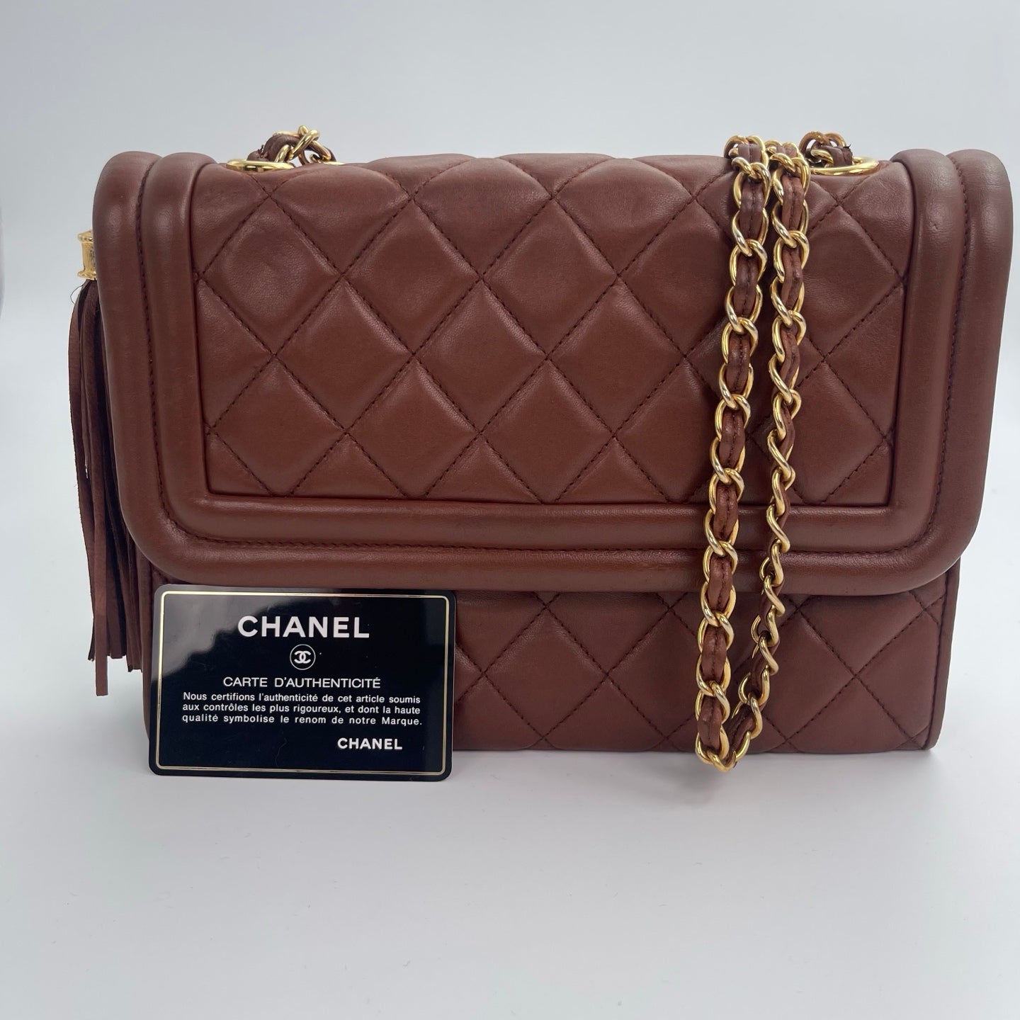Chanel Camera Bag – Brown Lambskin Leather [Used]
