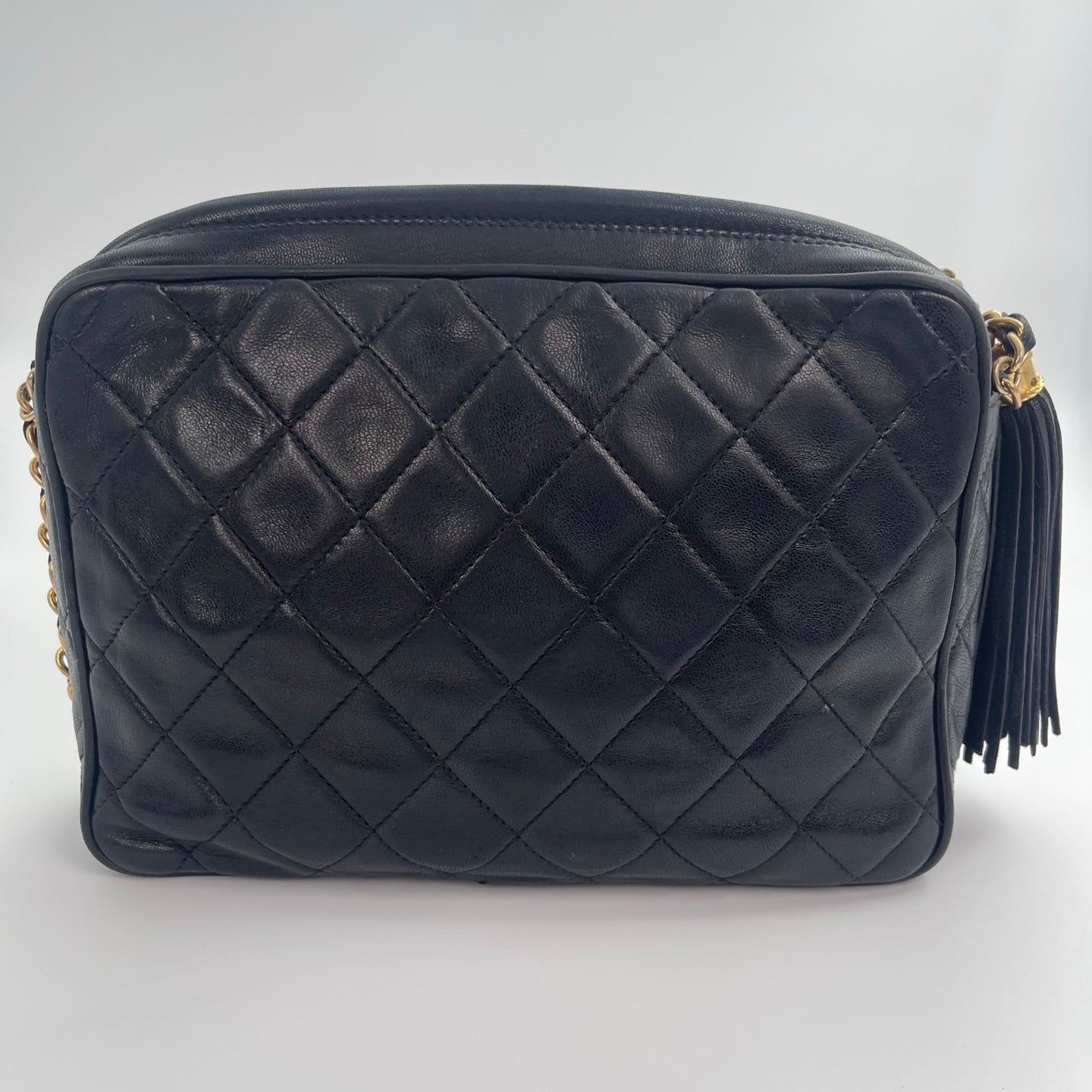 Chanel Camera Bag – Black Lambskin with Gold Hardware [Used]