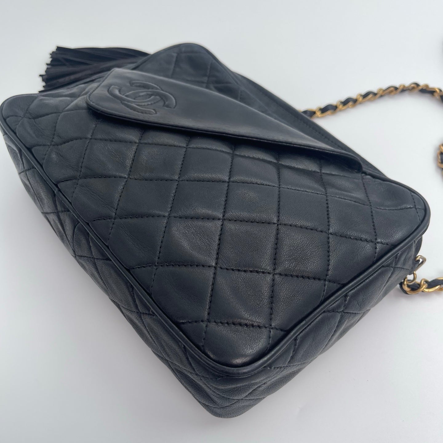 Chanel Camera Bag – Black Lambskin with Gold Hardware [Used]