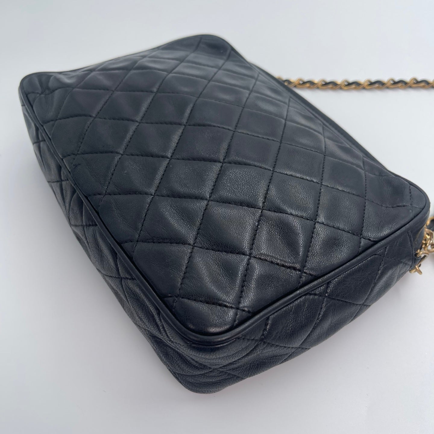 Chanel Camera Bag – Black Lambskin with Gold Hardware [Used]
