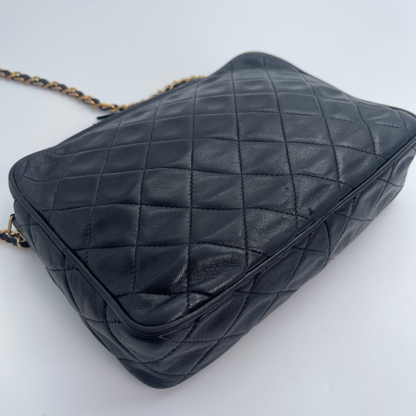 Chanel Camera Bag – Black Lambskin with Gold Hardware [Used]