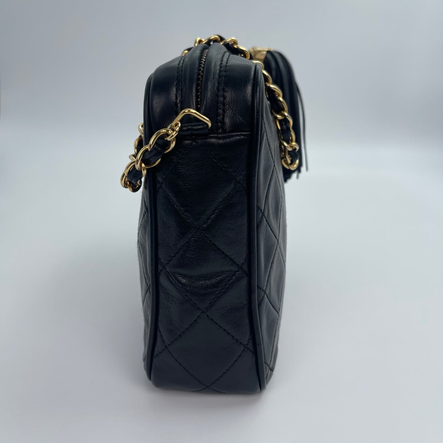 Chanel Camera Bag – Black Lambskin with Gold Hardware [Used]