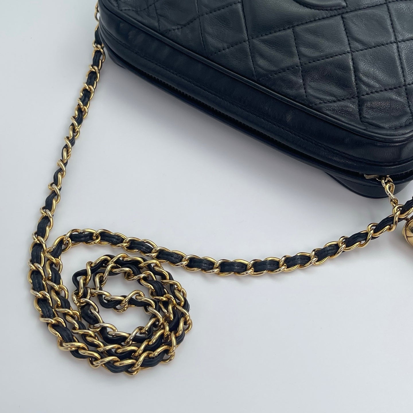 Chanel Camera Bag – Black Lambskin with Gold Hardware [Used]