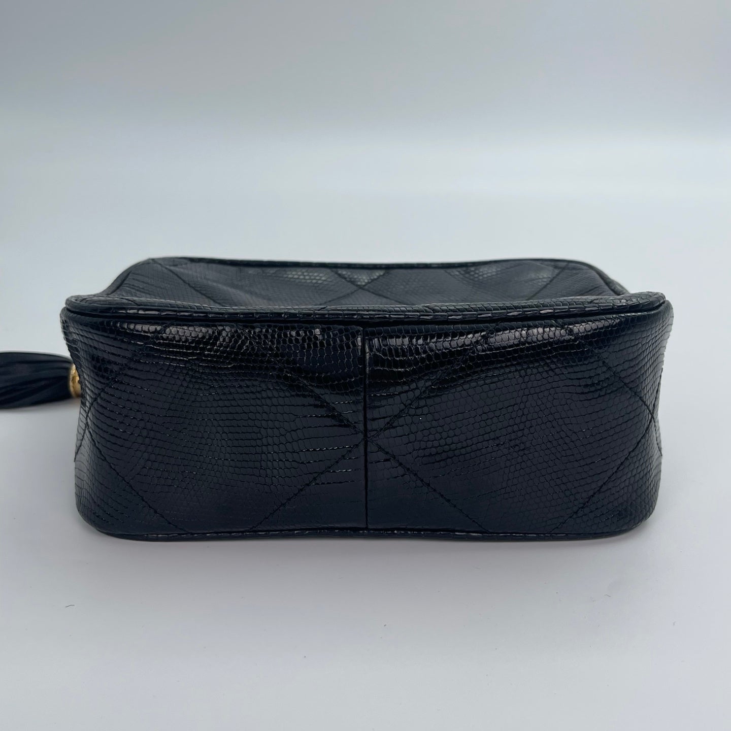 Chanel Camera Bag – Black Lizard Skin [Used]