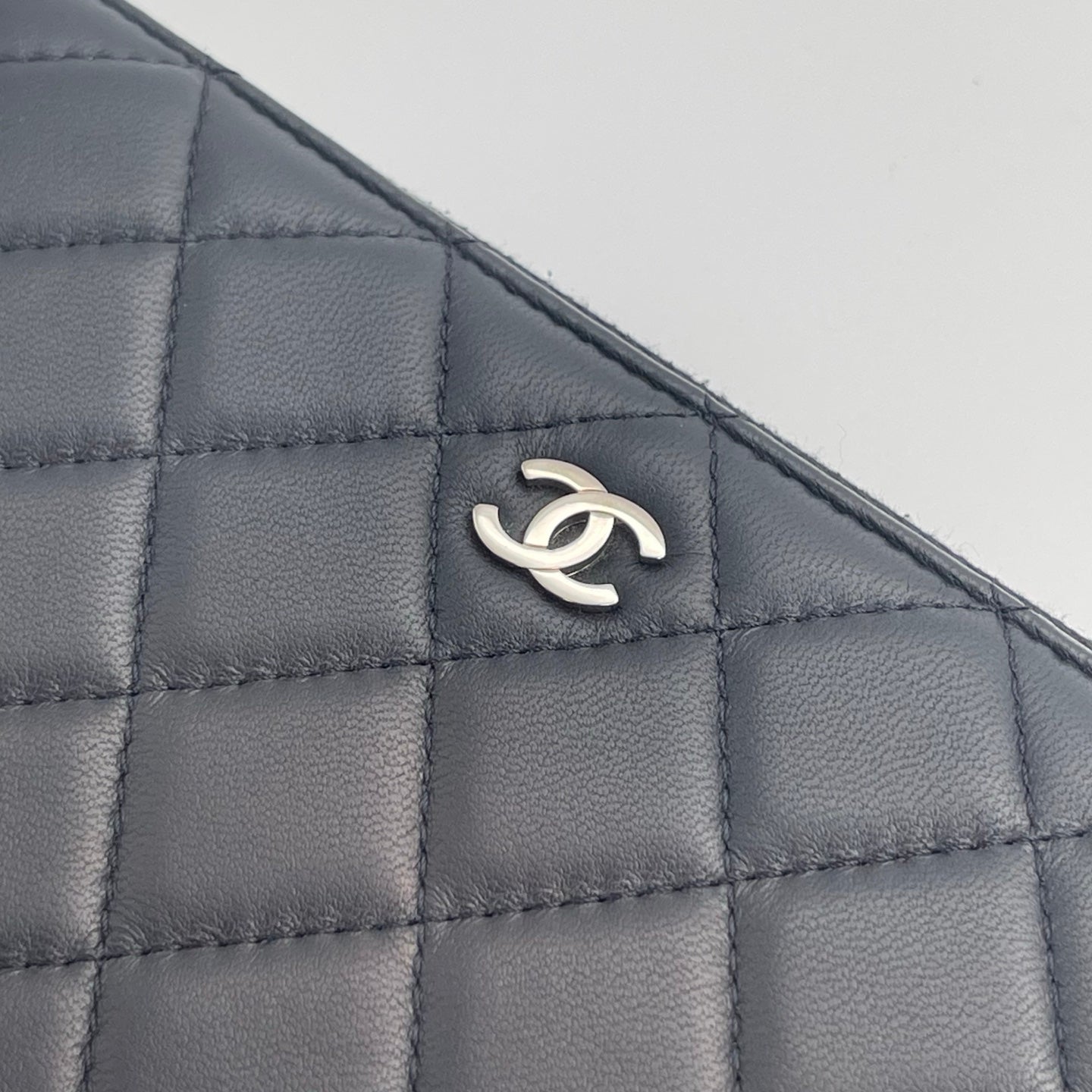 Chanel Matelassé Long Wallet – Black Lambskin [Used]