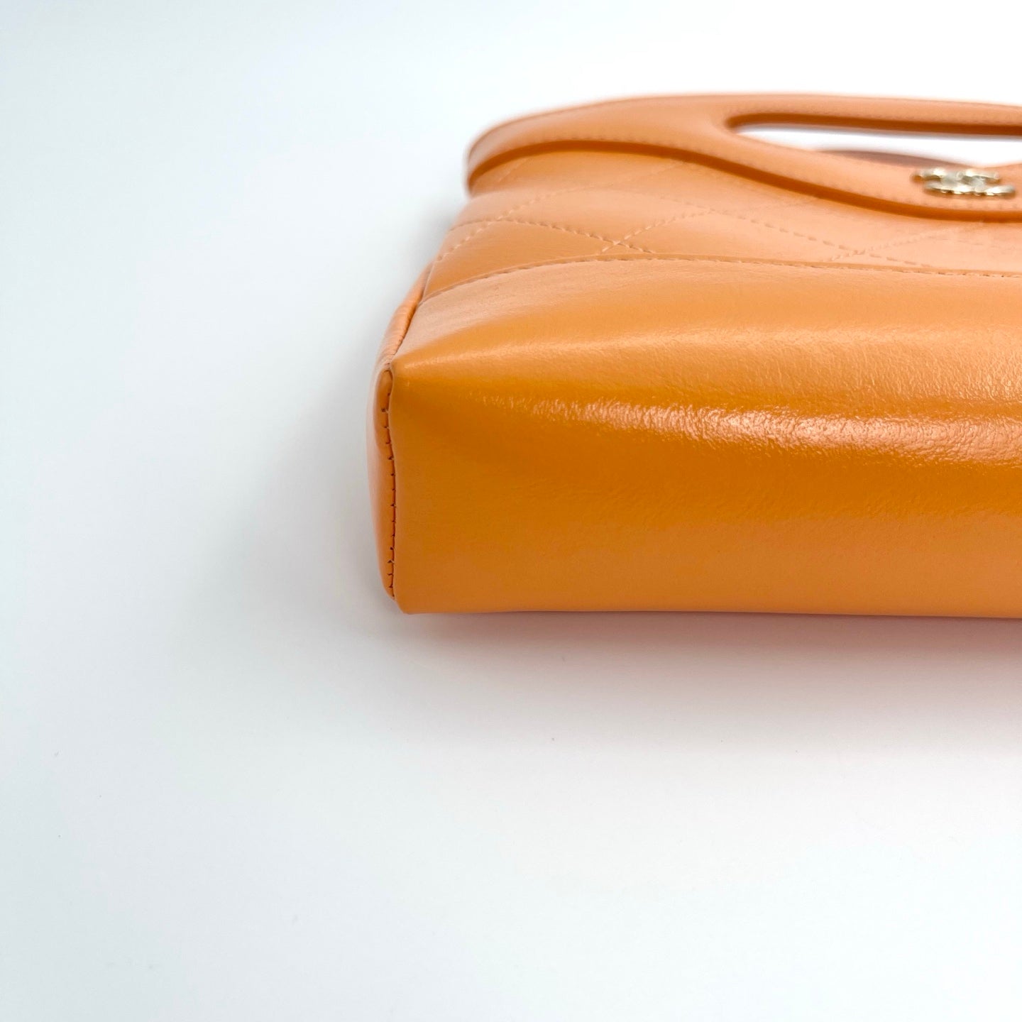 Chanel Orange Calfskin 31 Line Shoulder Bag [Used]