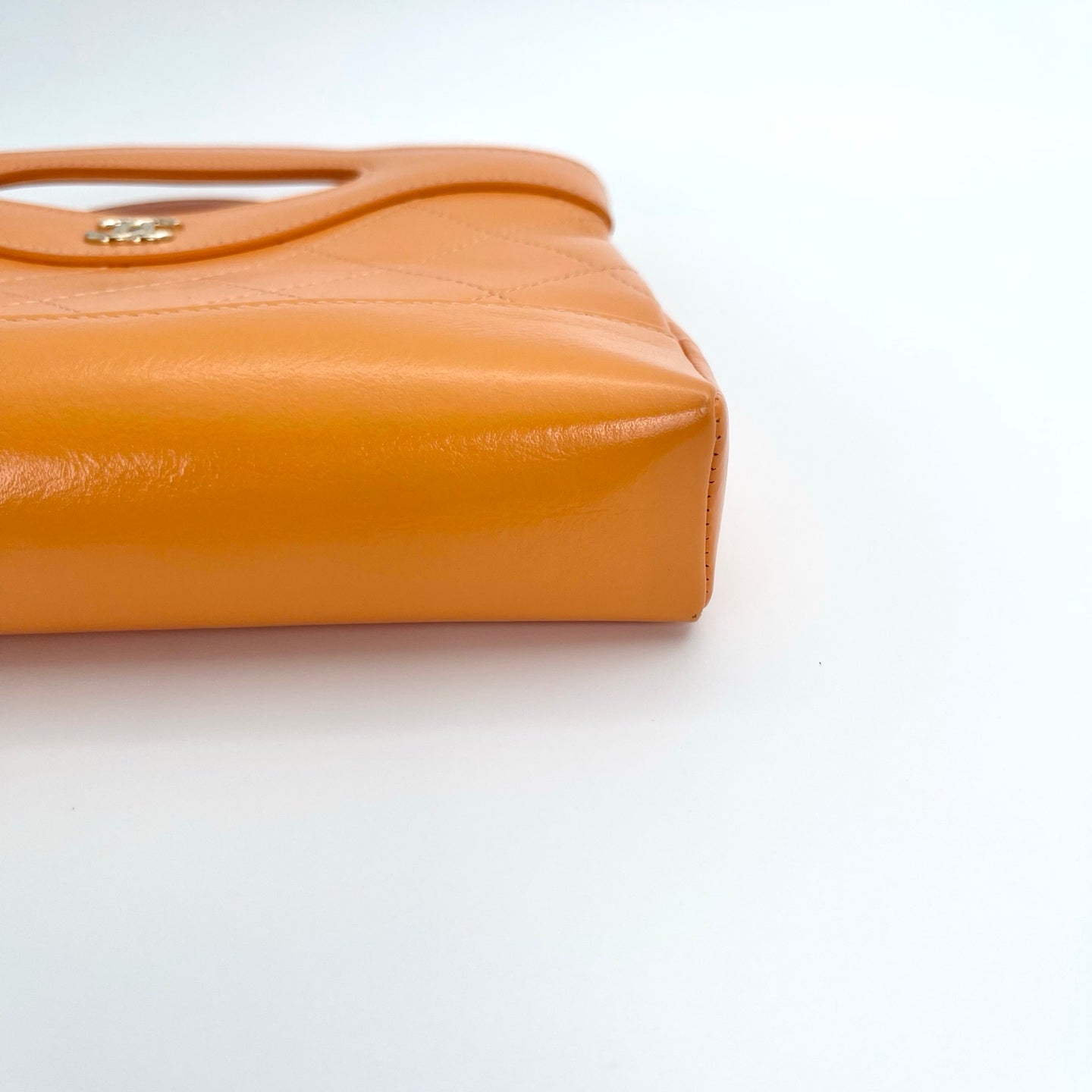 Chanel Orange Calfskin 31 Line Shoulder Bag [Used]