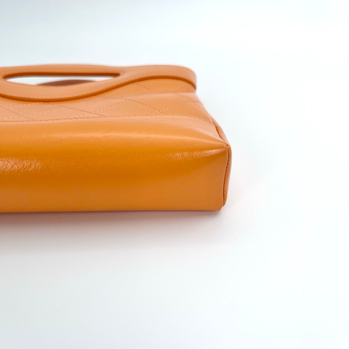 Chanel Orange Calfskin 31 Line Shoulder Bag [Used]