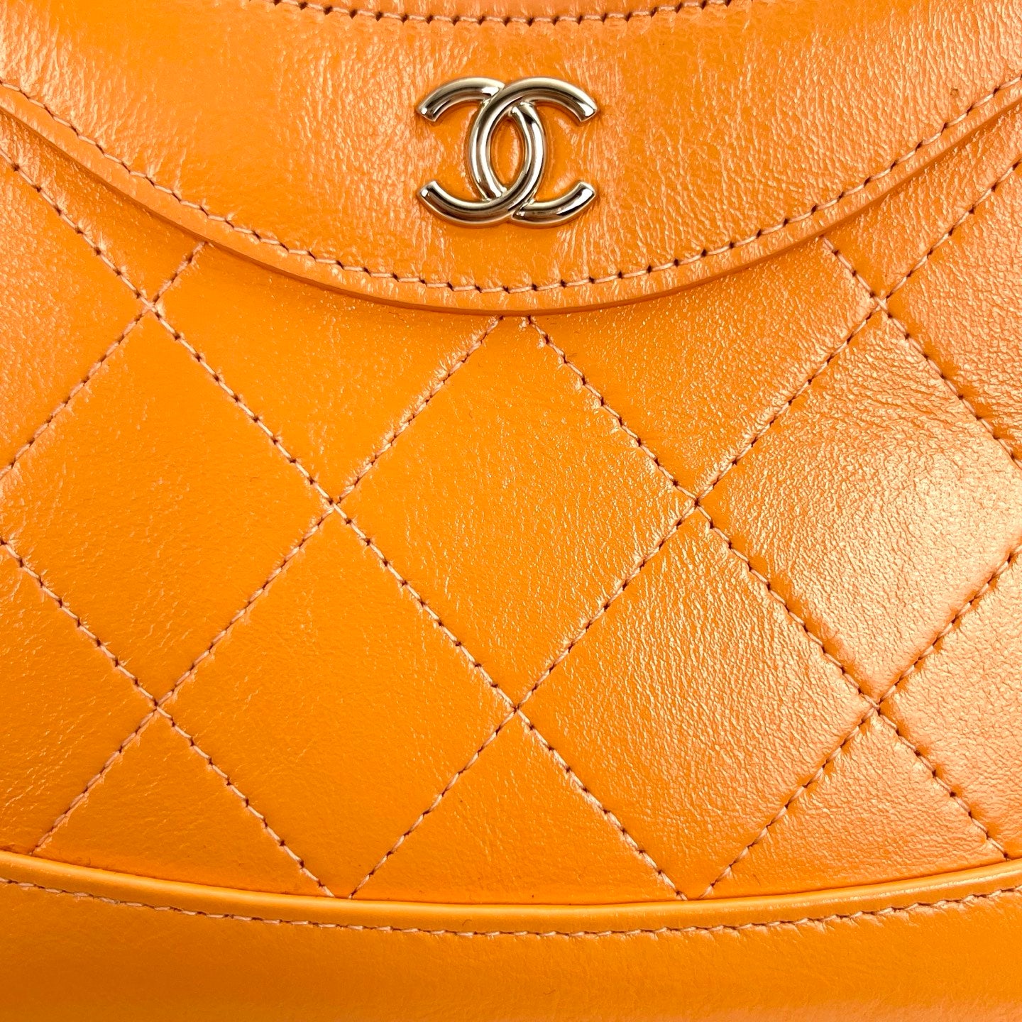 Chanel Orange Calfskin 31 Line Shoulder Bag [Used]