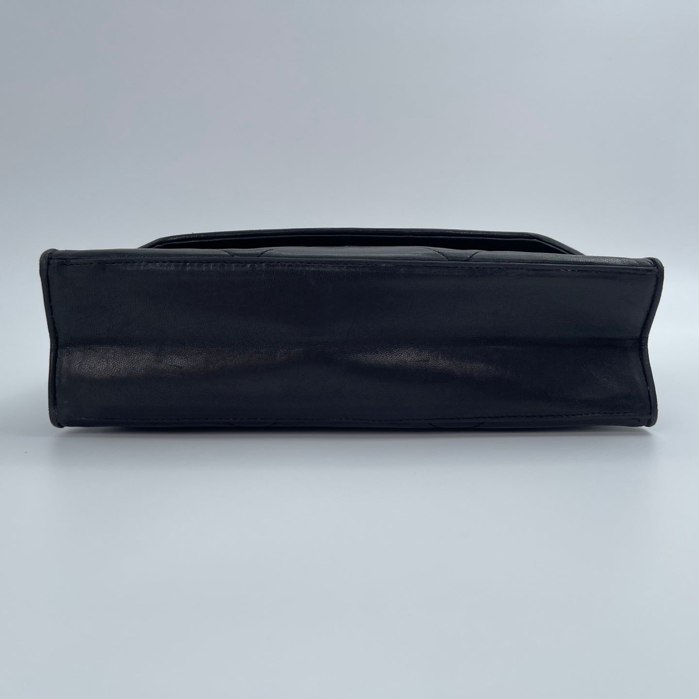 Chanel Black Lambskin Matelassé Coco Mark Chain Shoulder Bag [Used]