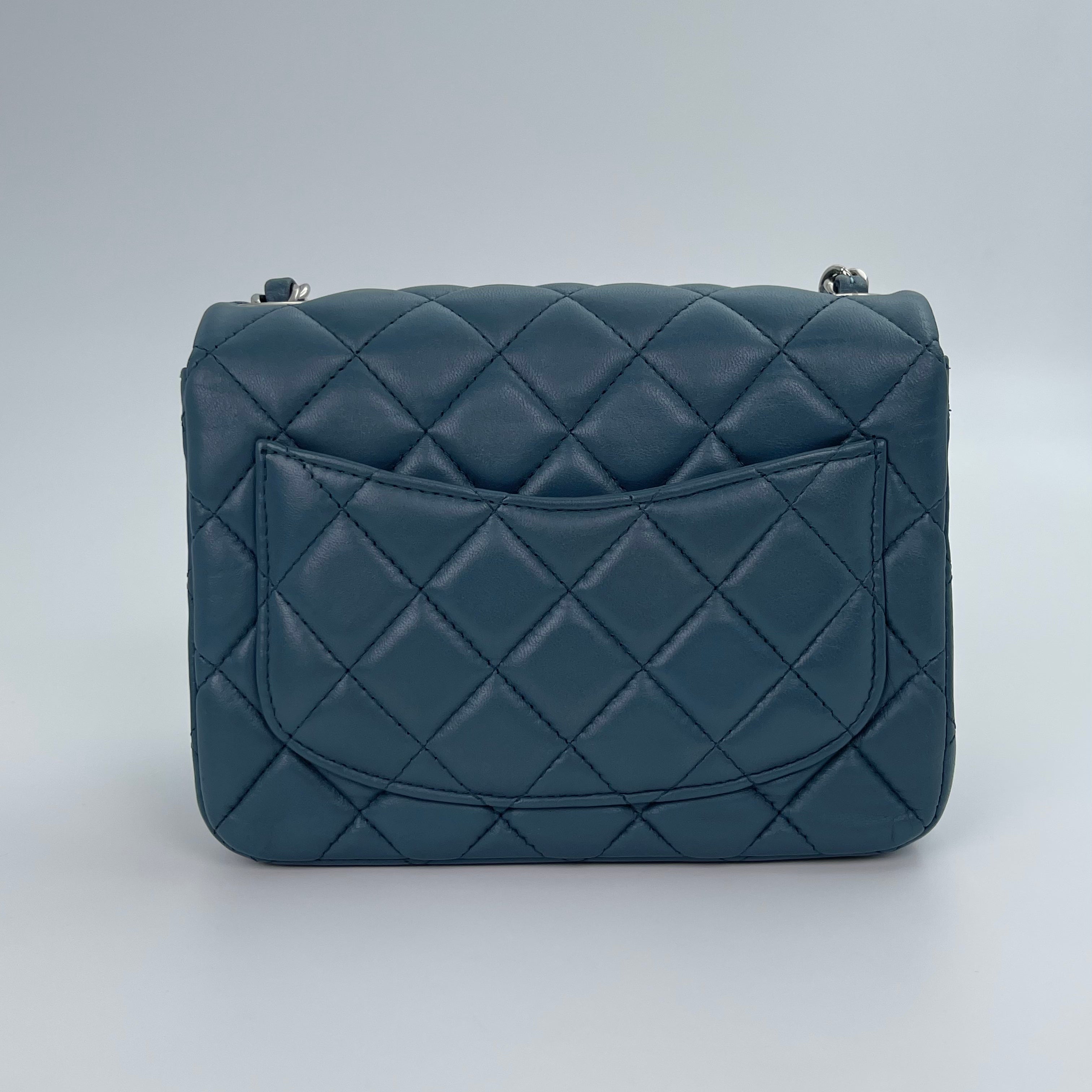 Chanel Dusty Blue Lambskin CF Mini Bag [used] – Vintage Velaa