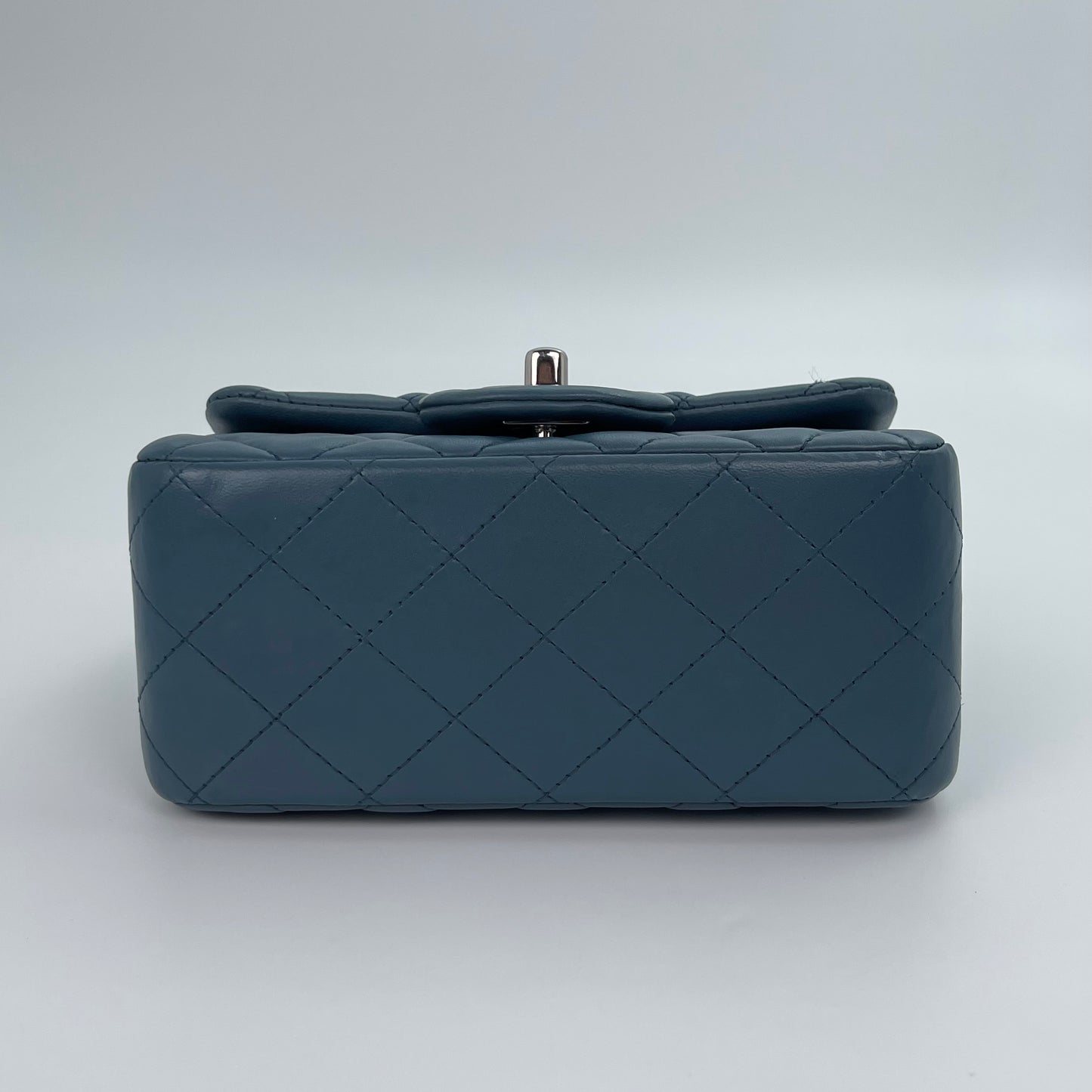 Chanel Dusty Blue Lambskin CF Mini Bag [used]