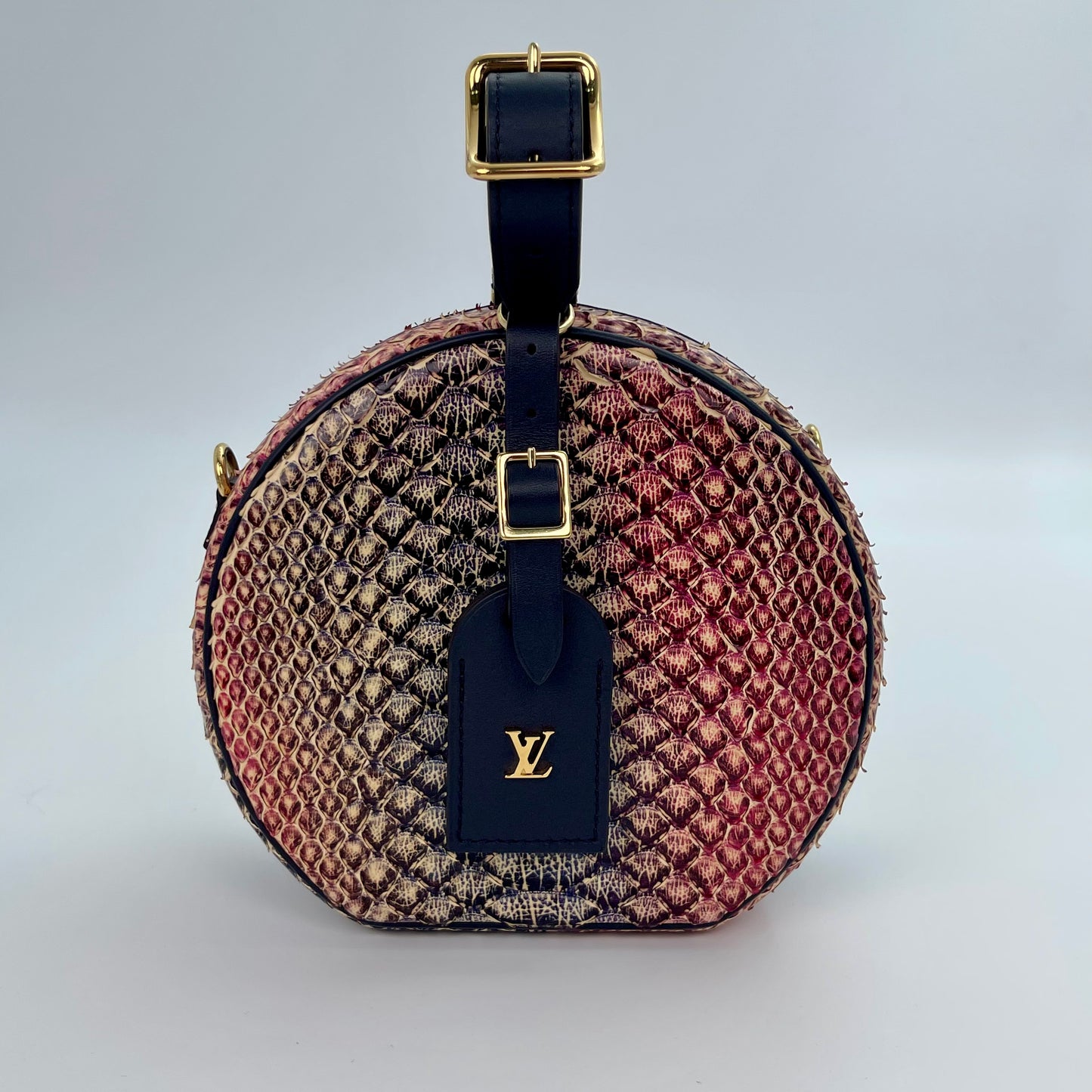 Louis Vuitton Petite Boite Chapeau Python Leather 2‑Way Bag [Used]