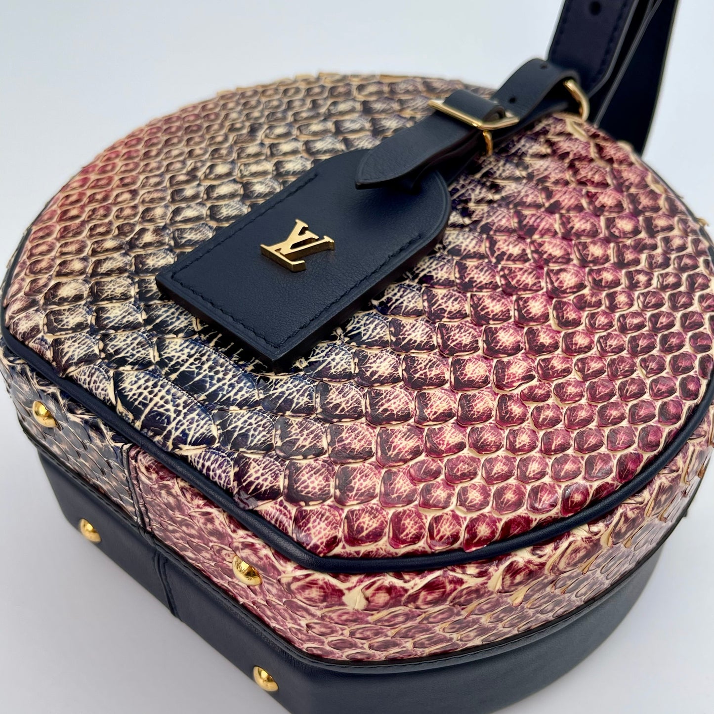 Louis Vuitton Petite Boite Chapeau Python Leather 2‑Way Bag [Used]