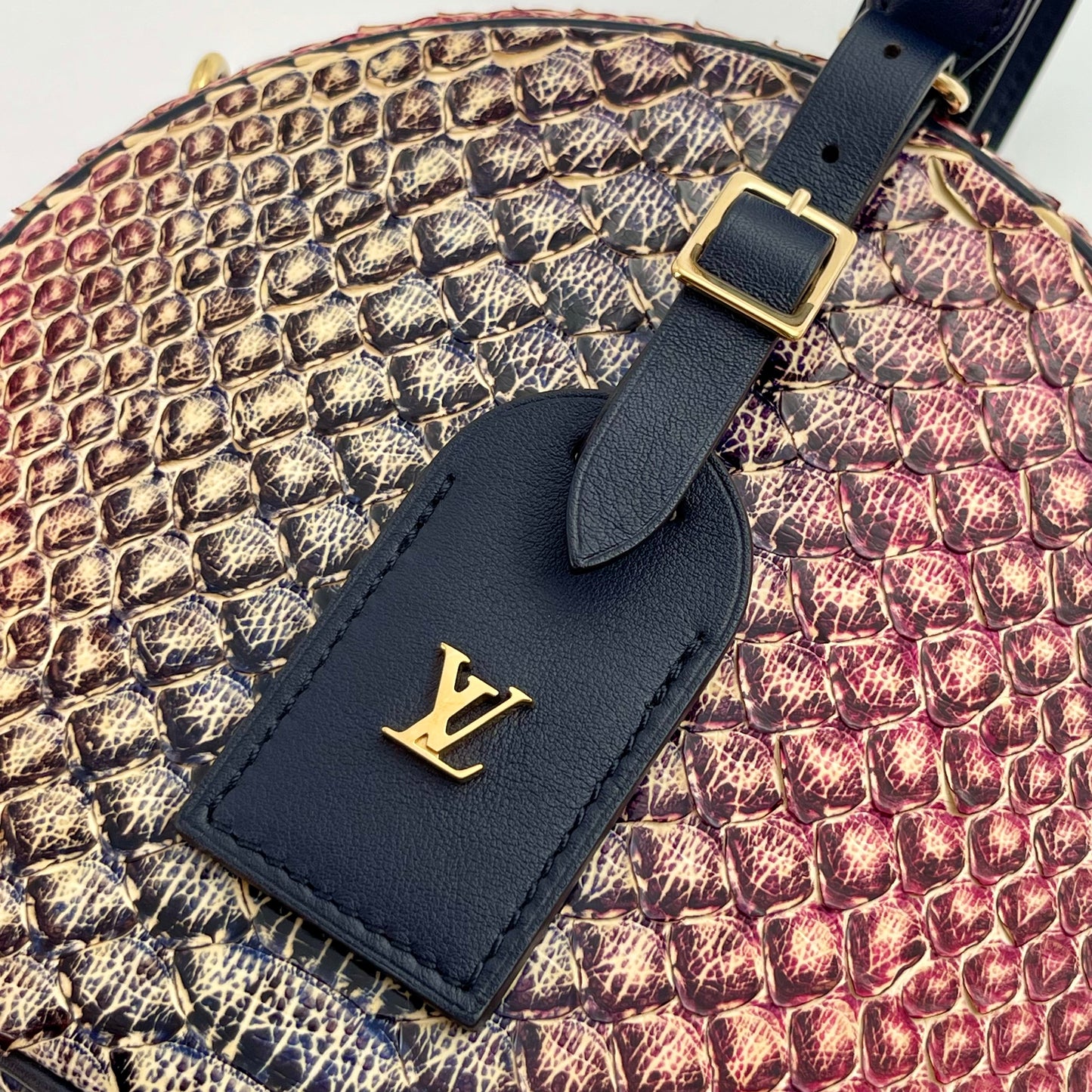 Louis Vuitton Petite Boite Chapeau Python Leather 2‑Way Bag [Used]