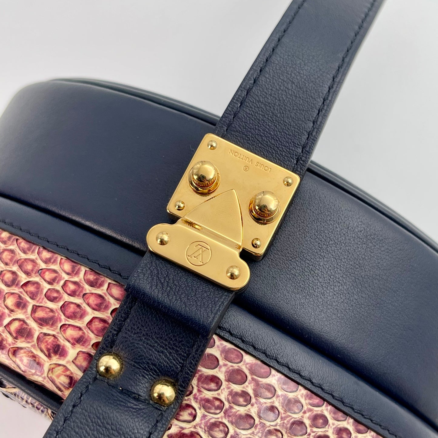 Louis Vuitton Petite Boite Chapeau Python Leather 2‑Way Bag [Used]