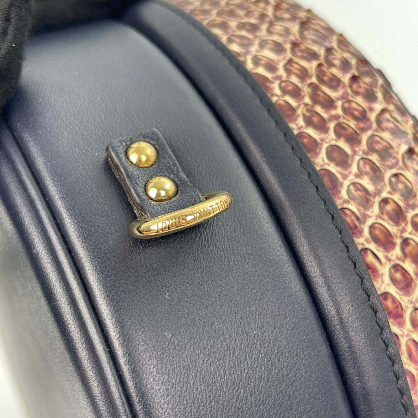 Louis Vuitton Petite Boite Chapeau Python Leather 2‑Way Bag [Used]