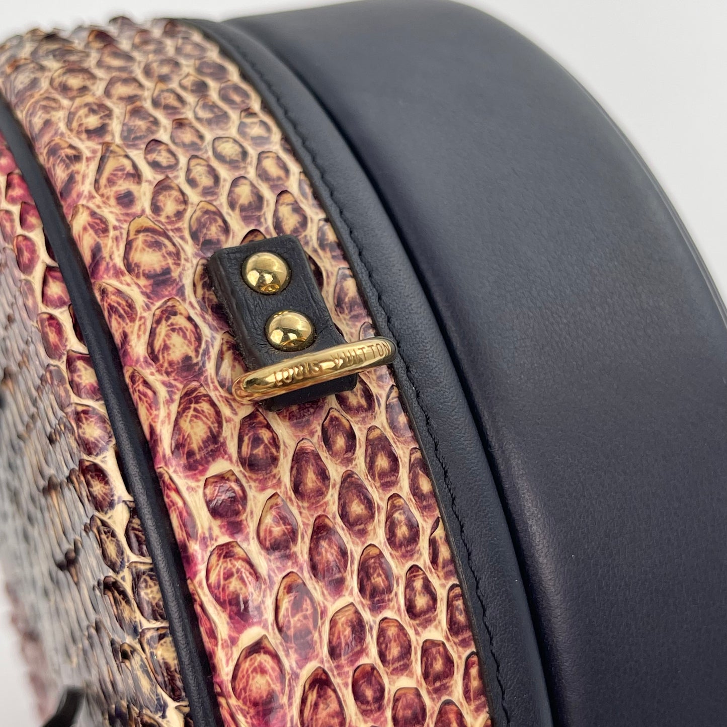 Louis Vuitton Petite Boite Chapeau Python Leather 2‑Way Bag [Used]