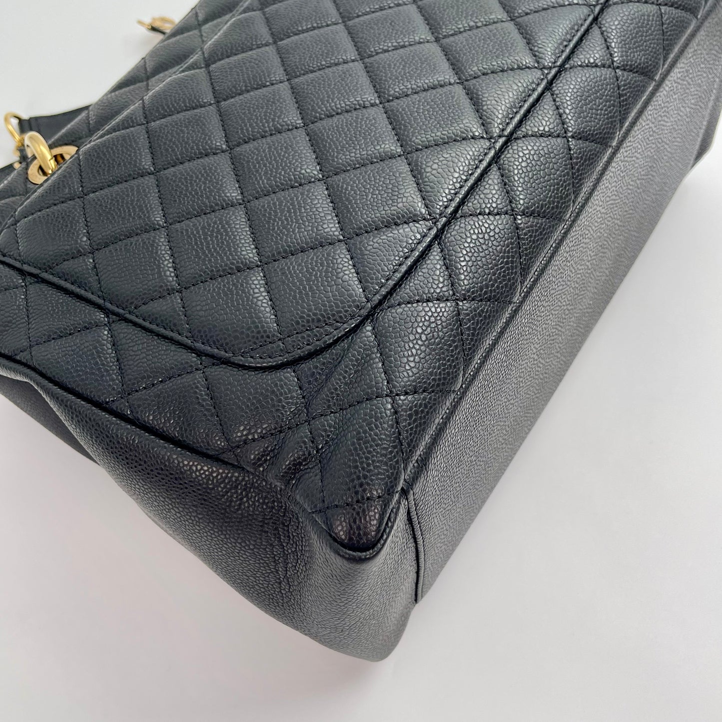 Chanel Black Caviar GST (Grand Shopping Tote) [Used]
