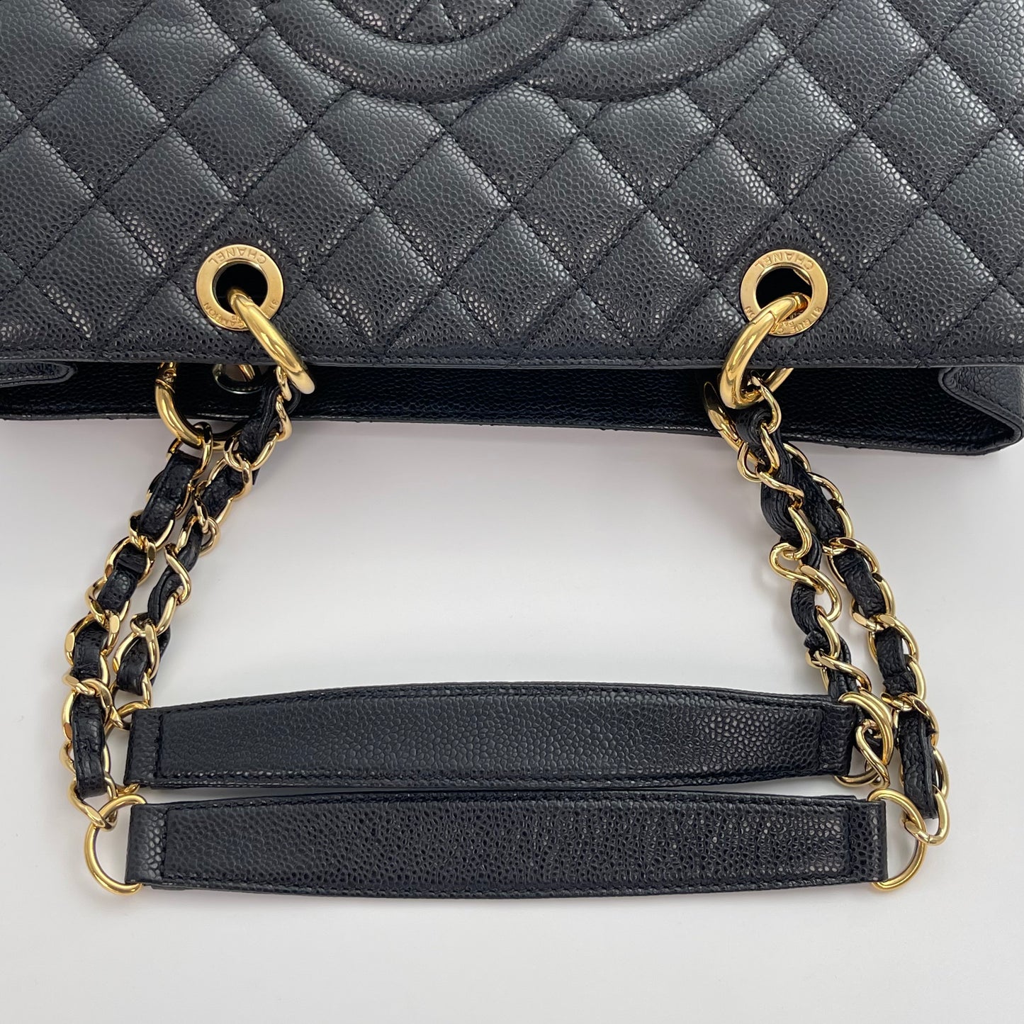 Chanel Black Caviar GST (Grand Shopping Tote) [Used]