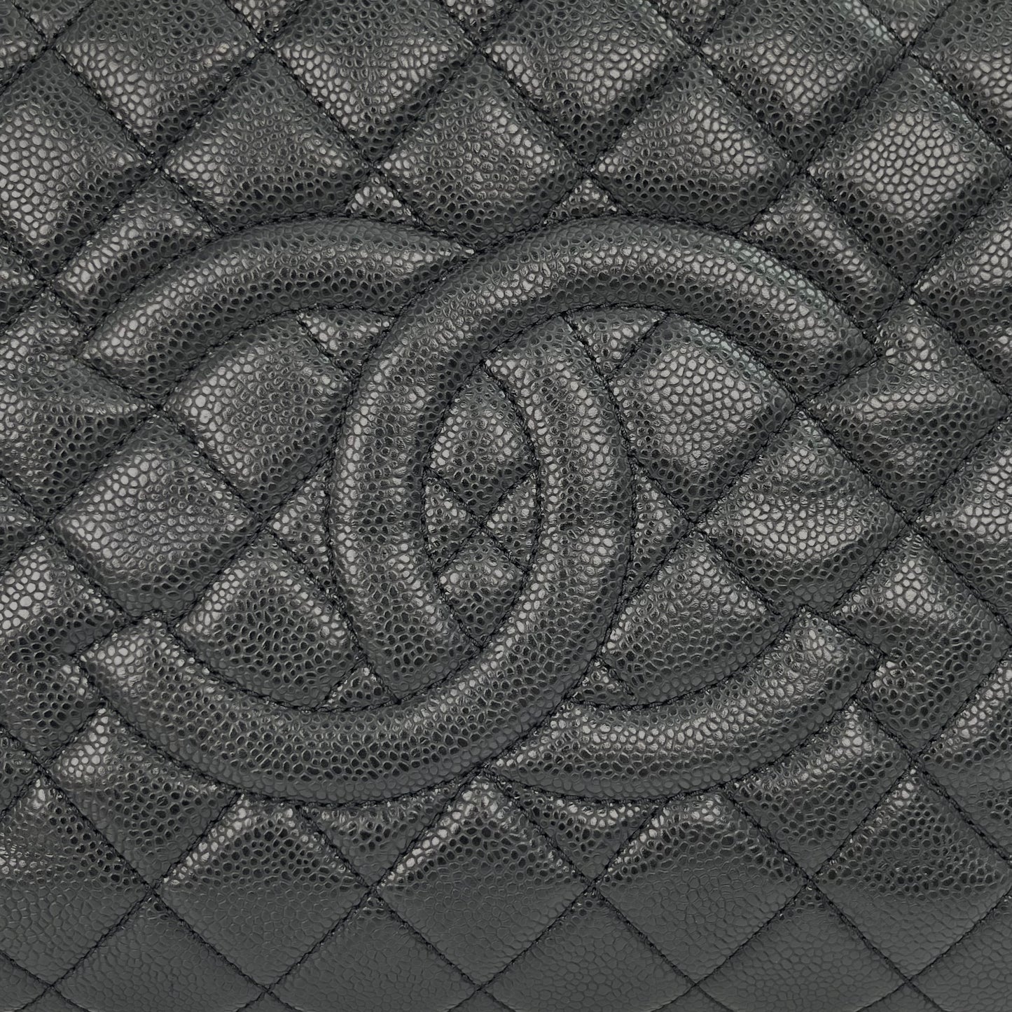 Chanel Black Caviar GST (Grand Shopping Tote) [Used]
