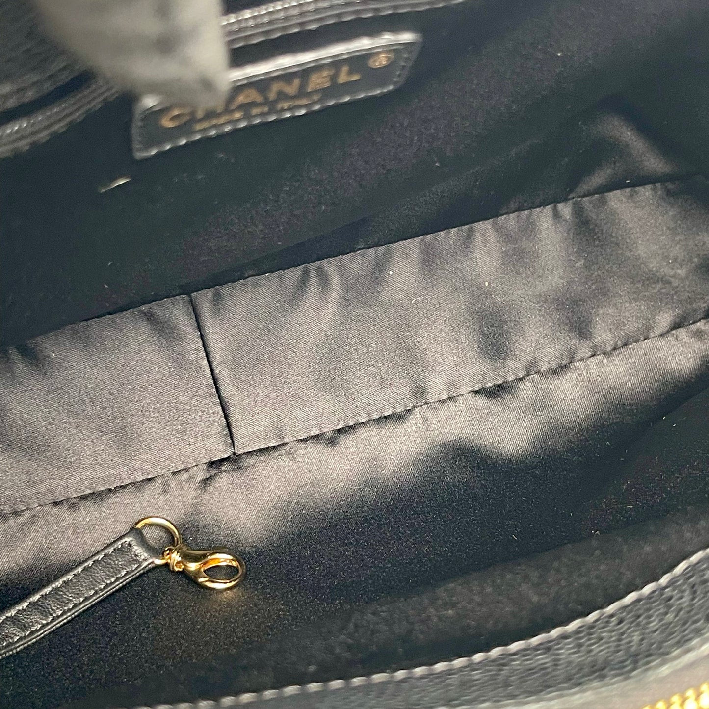 Chanel Black Caviar GST (Grand Shopping Tote) [Used]