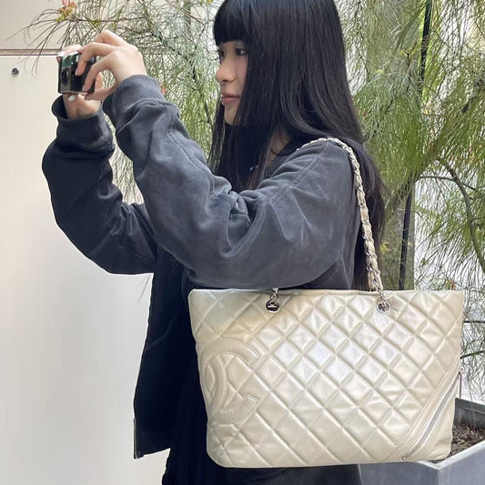 Chanel Cambon Chain Tote Bag[Used]