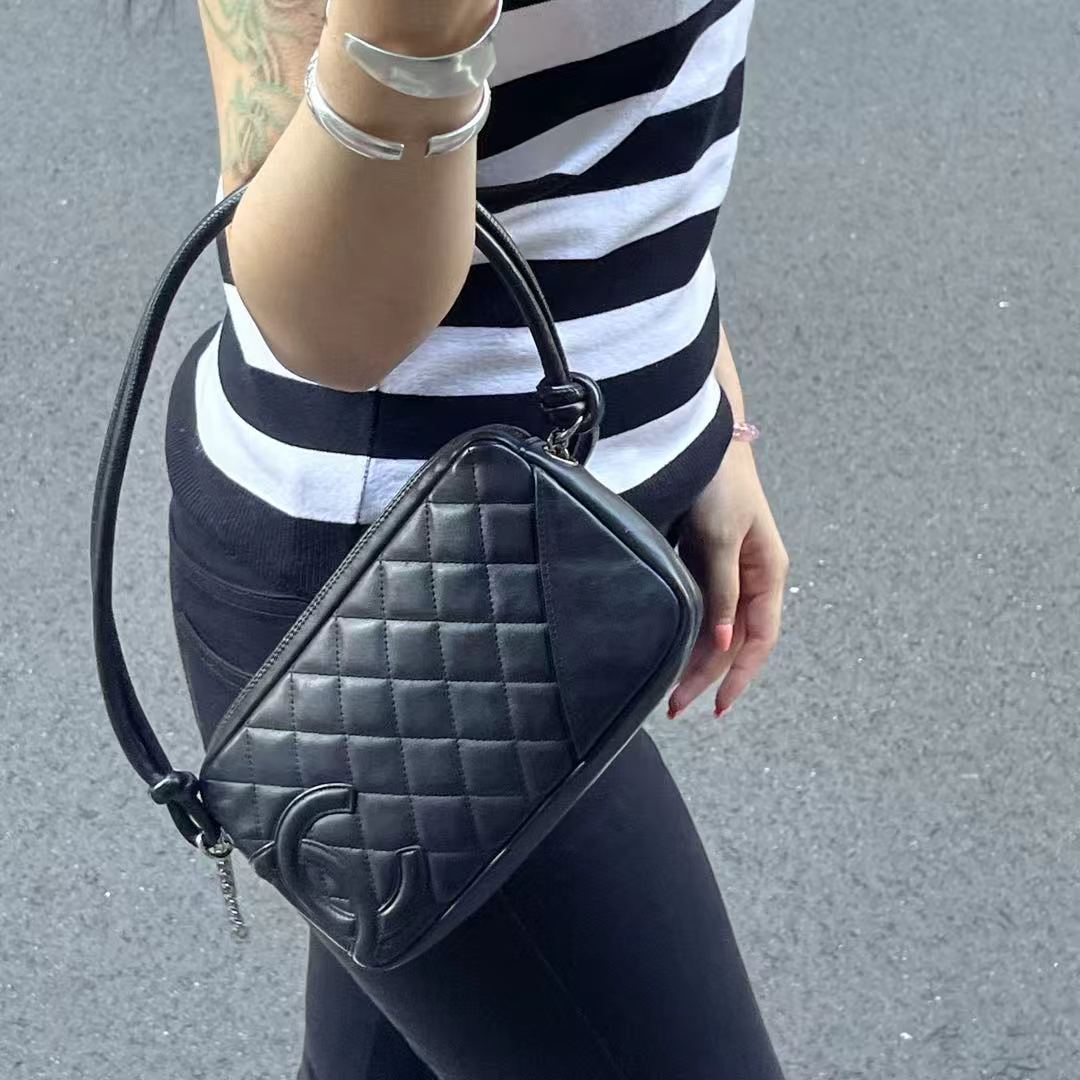 CHANEL Black Cambon Ligne Mini Shoulder Bag [Used]