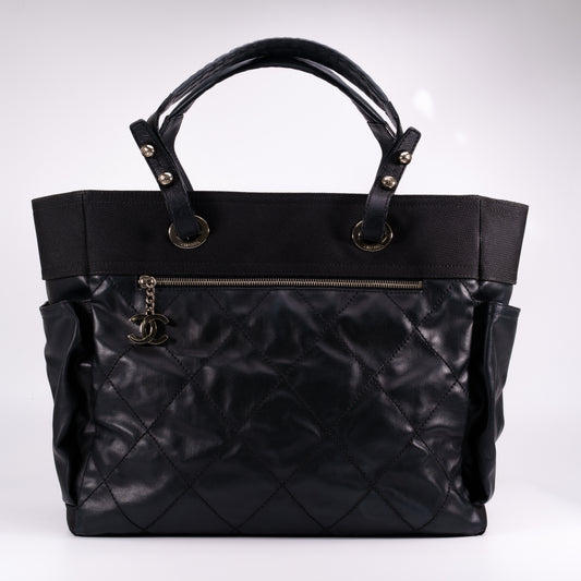 CHANEL Black Paris Biarritz Tote Bag  [Used]