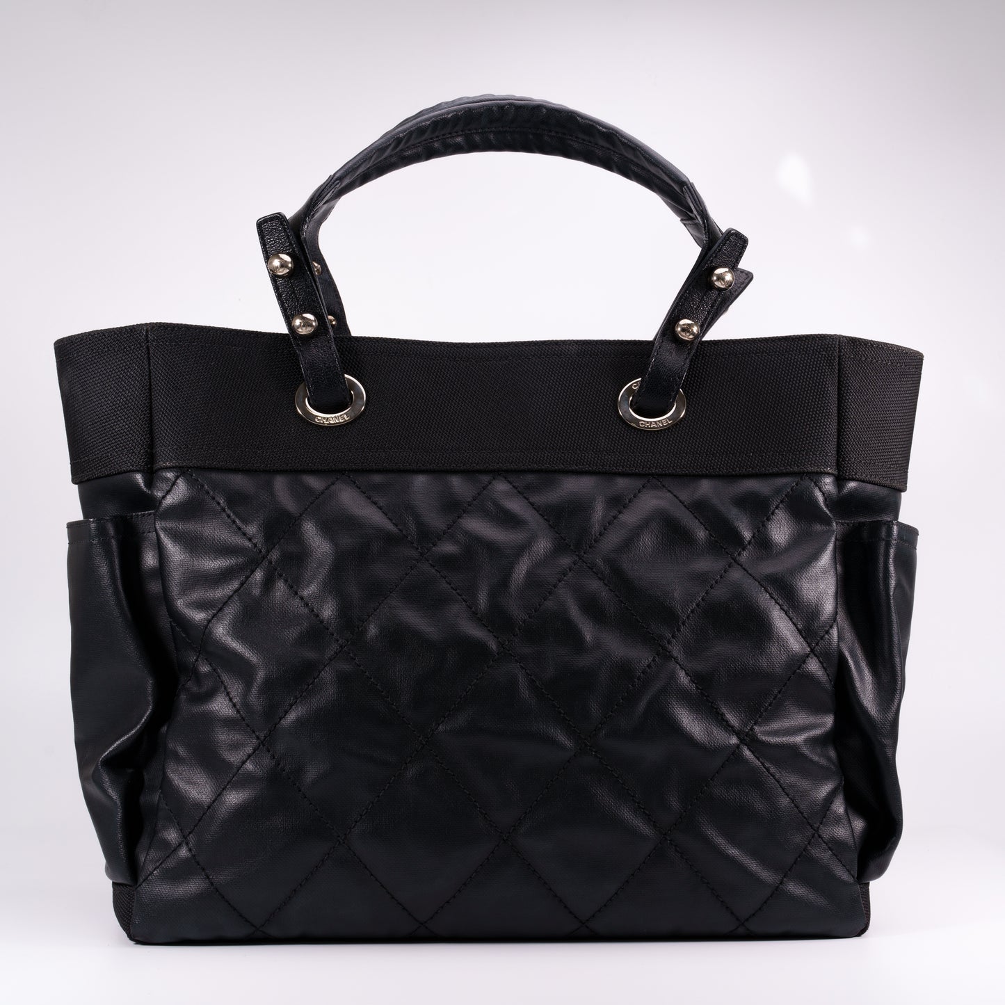 CHANEL Black Paris Biarritz Tote Bag  [Used]