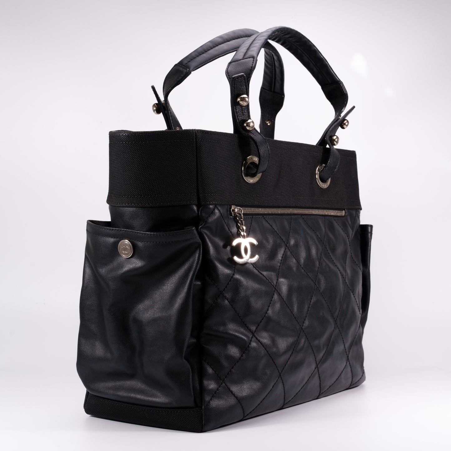 CHANEL Black Paris Biarritz Tote Bag  [Used]